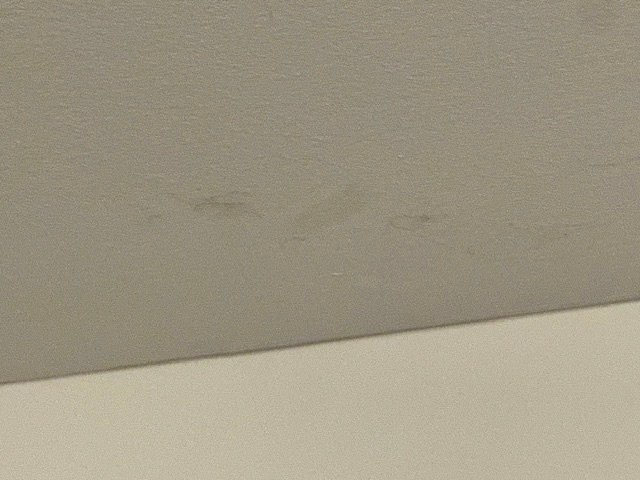 Signs of water leaking at the front basement wall